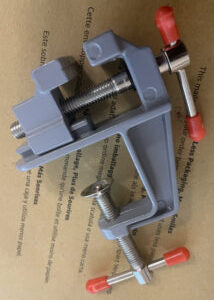 a metal mineature vice